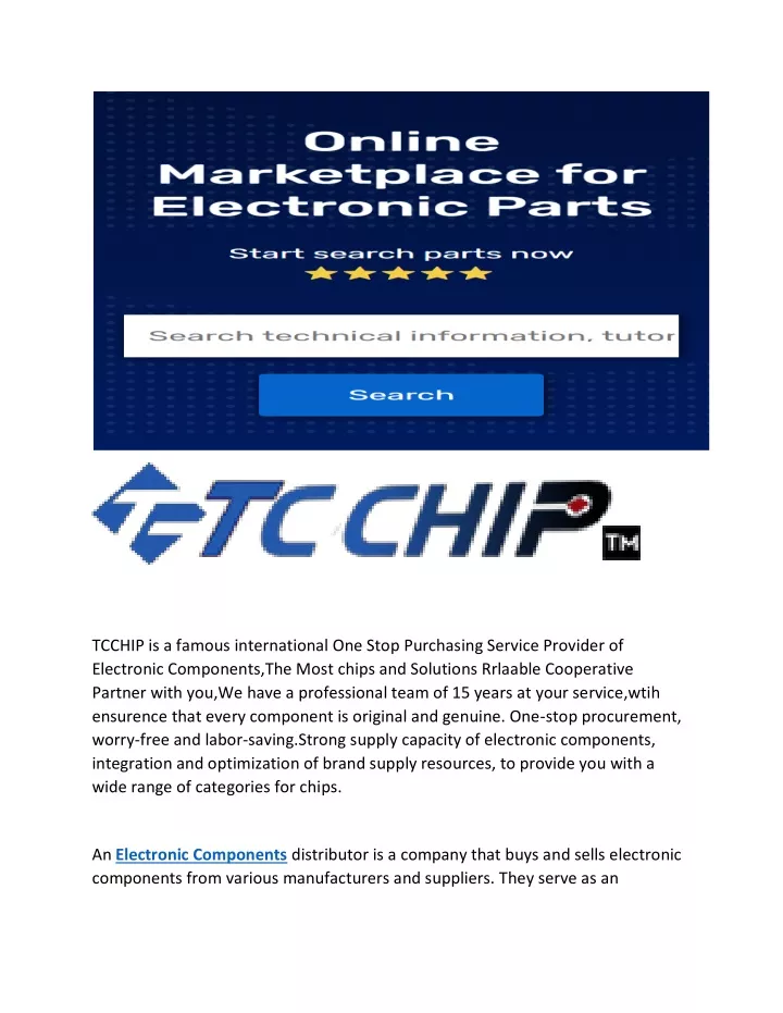 tcchip is a famous international one stop