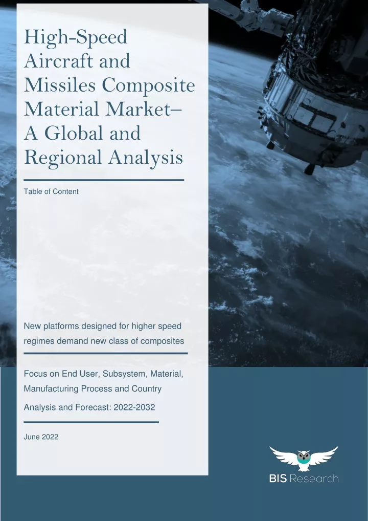 high speed aircraft and missiles composite