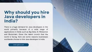 why should you hire java developers in india