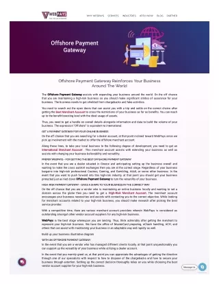 why webpays
