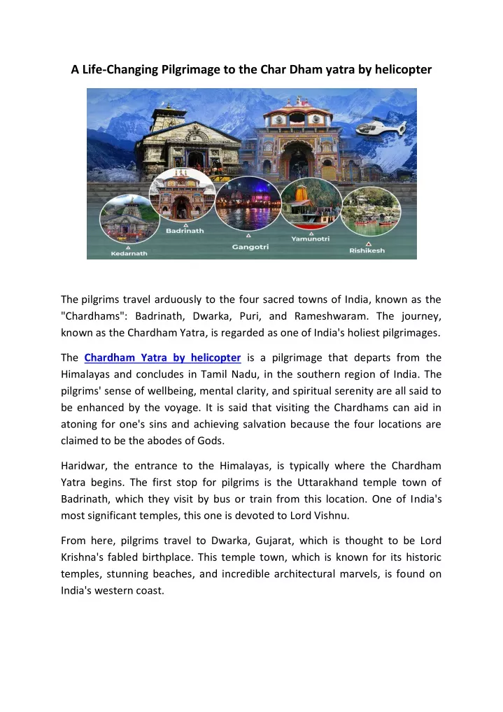 a life changing pilgrimage to the char dham yatra