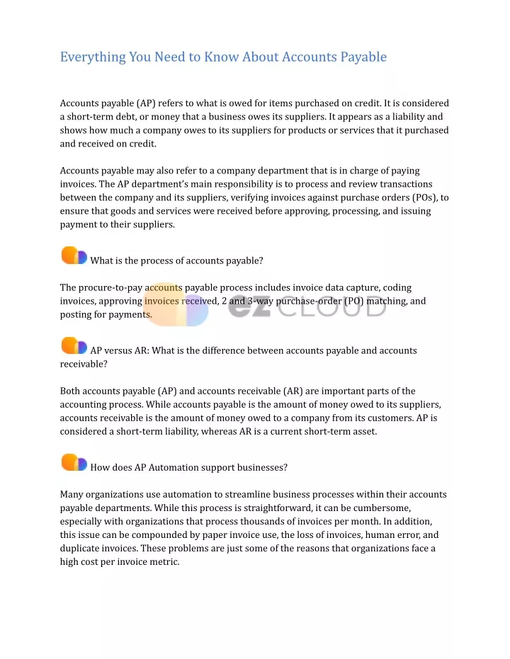 everything you need to know about accounts payable