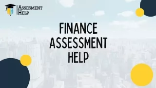 Are You Seeking For  Finance Assessment Help