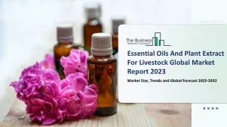 essential oils and plant extract for livestock