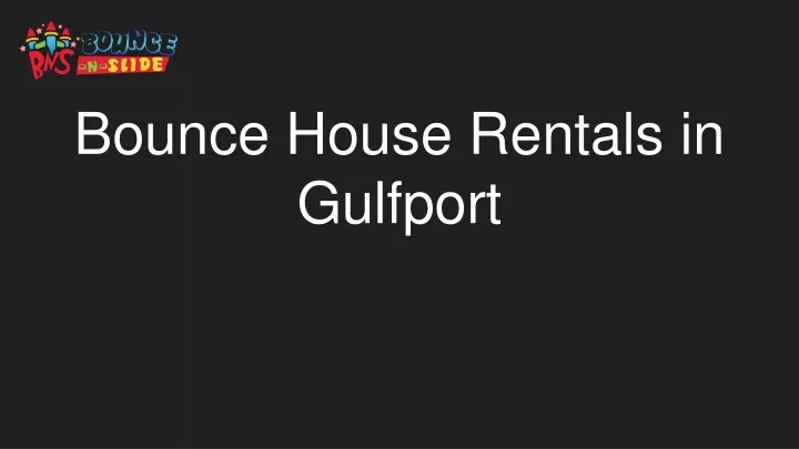 bounce house rentals in gulfport