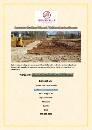 goldenrulecontracting com provides reliable