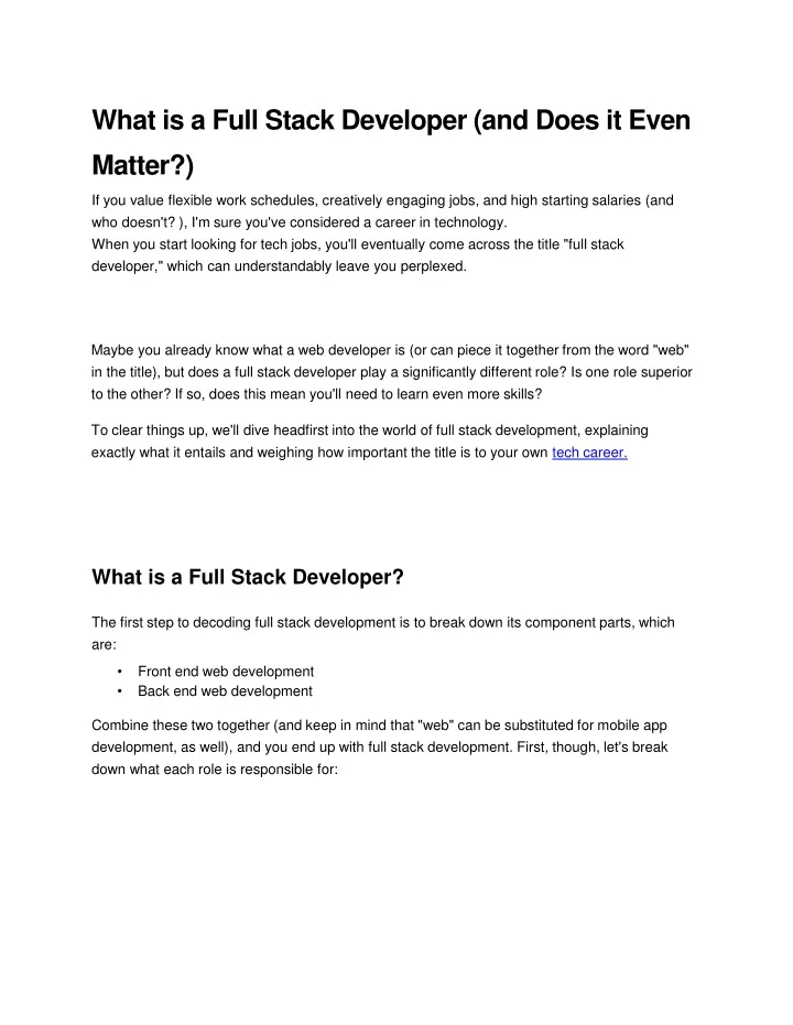 PPT - What-is-a-Full-Stack-Developer-_and-Does-it-Even-Matter ...