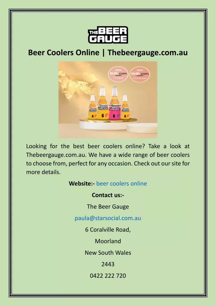 beer coolers online thebeergauge com au