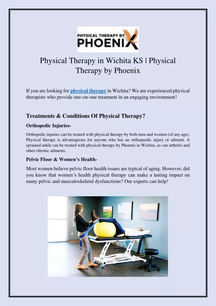 physical therapy in wichita ks physical therapy