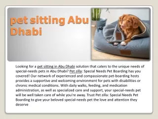 pet sitting abu dhabi