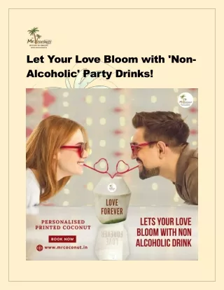 Let Your Love Bloom with 'Non-Alcoholic' Party Drinks!
