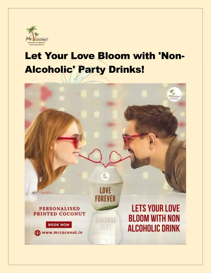 let your love bloom with non alcoholic party