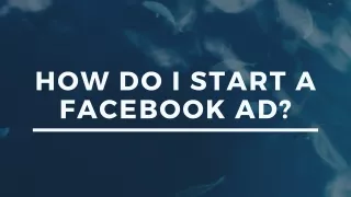 how do i start a facebook ad