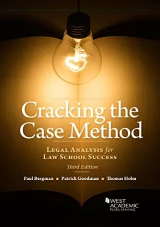 PDF/BOOK Cracking the Case Method, Legal Analysis for Law School Success (Academ