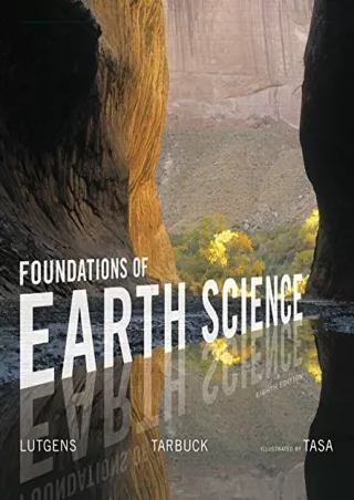 DOWNLOAD/PDF  Foundations of Earth Science (Masteringgeology)