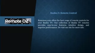 Bauhn Tv Remote Control | Remoteoz.com