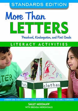 PDF/READ More Than Letters, Standards Edition: Literacy Activities for Preschool