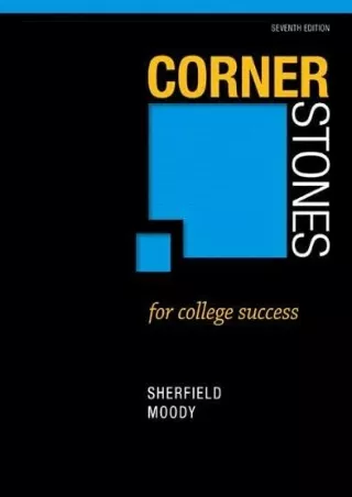 PDF/BOOK Cornerstones for College Success