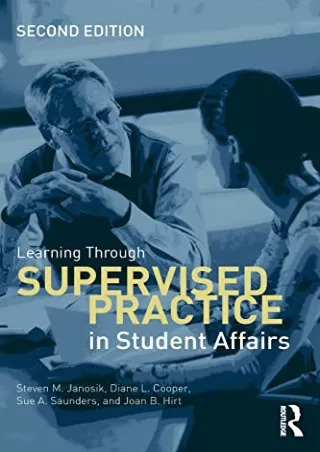 $PDF$/READ/DOWNLOAD Learning Through Supervised Practice in Student Affairs
