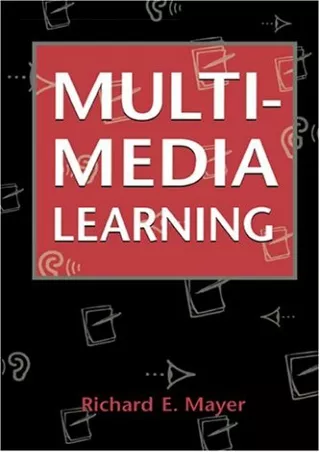 PDF/BOOK Multimedia Learning