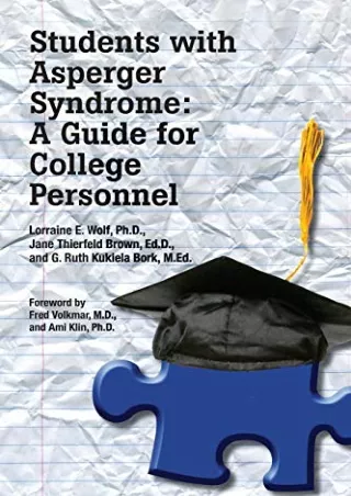 PDF/READ Students With Asperger Syndrome: A Guide for College Personnel