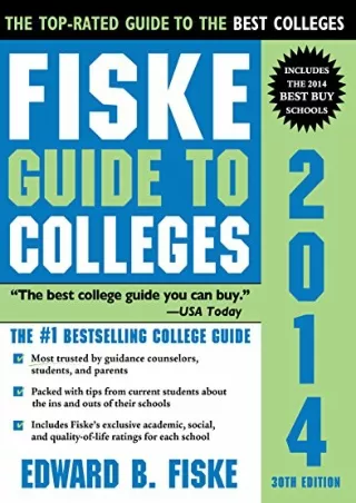 DOWNLOAD/PDF  Fiske Guide to Colleges 2014
