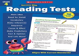 [DOWNLOAD PDF] Scholastic Success with Reading Tests Grade 4 Workbook android