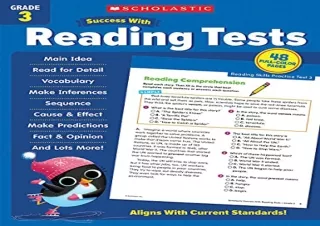 PDF Scholastic Success with Reading Tests Grade 3 Workbook full