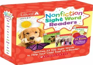[READ PDF] Nonfiction Sight Word Readers Parent Pack Level A: Teaches 25 key Sig