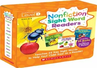 pdf nonfiction sight word readers parent pack