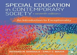 [READ PDF] Special Education in Contemporary Society: An Introduction to Excepti
