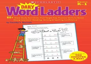 [DOWNLOAD PDF] Daily Word Ladders: 80  Word Study Activities That Target Key Pho