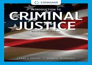 (PDF BOOK) Introduction to Criminal Justice (MindTap Course List) free