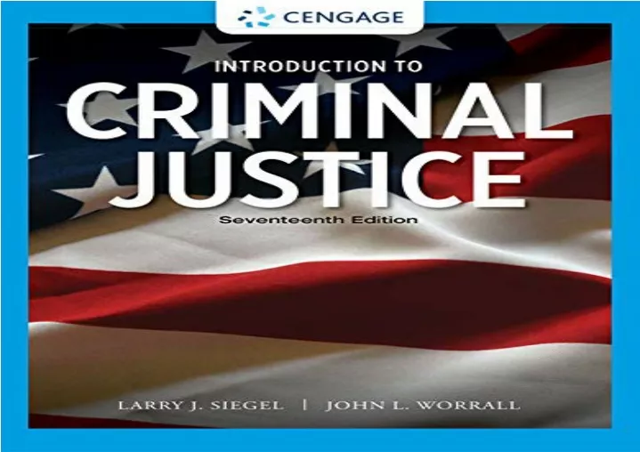 pdf book introduction to criminal justice mindtap