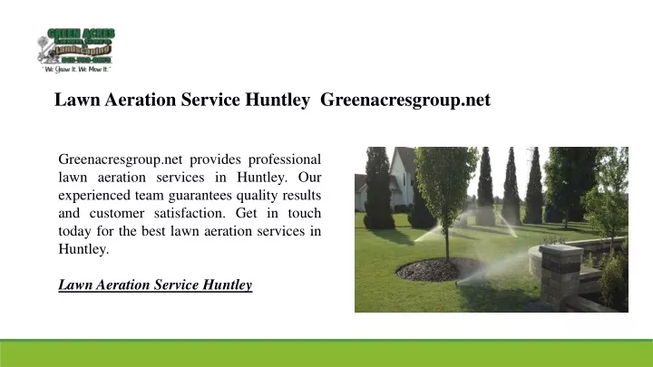 lawn aeration service huntley greenacresgroup net