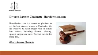 Divorce Lawyer Chalmette