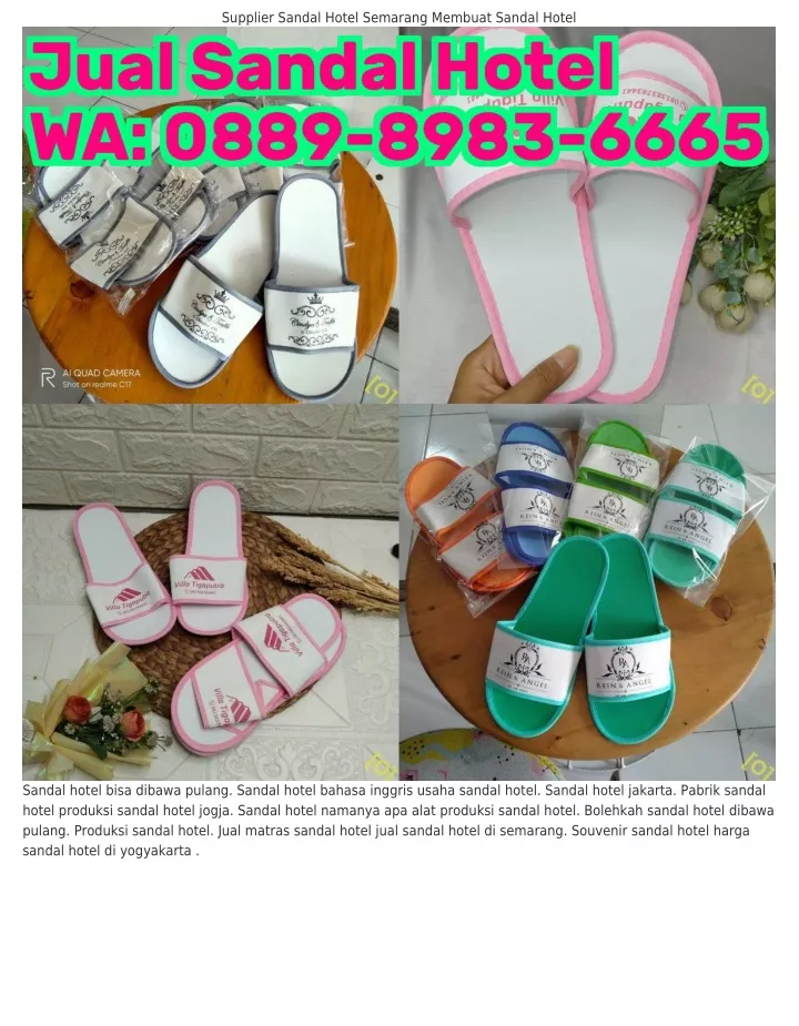 supplier sandal hotel semarang membuat sandal