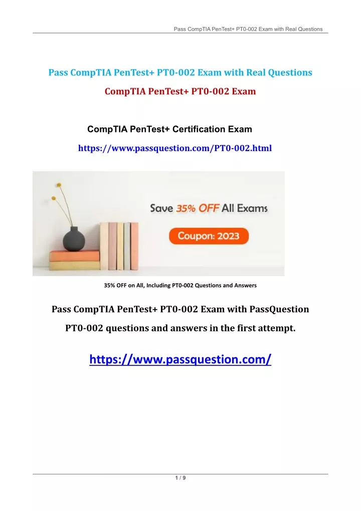 pass comptia pentest pt0 002 exam with real