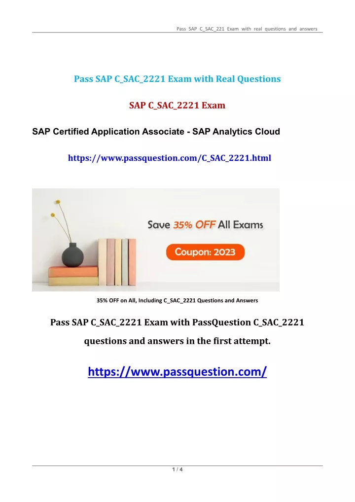 pass sap c sac 221 exam with real questions