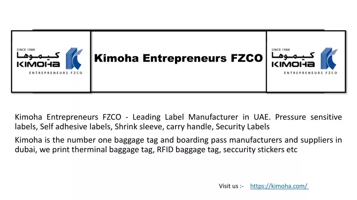 kimoha entrepreneurs fzco