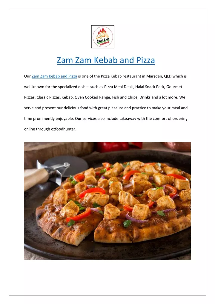 zam zam kebab and pizza our zam zam kebab