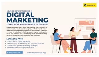 Digital Marketing Course _ Learn, Solve, And Grow With TalentServe