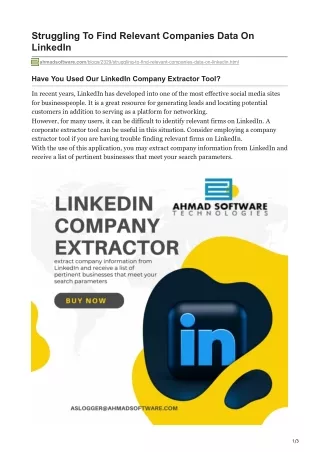 struggling to find relevant companies data