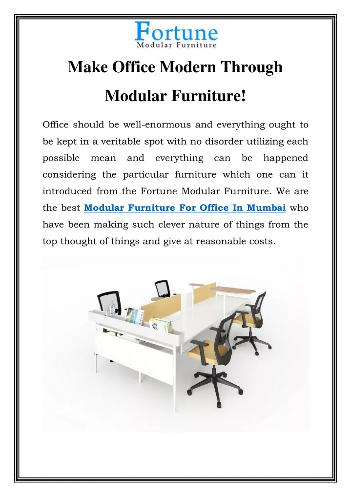 make office modern through