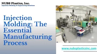 Injection Molding The Essential Manufacturing Process