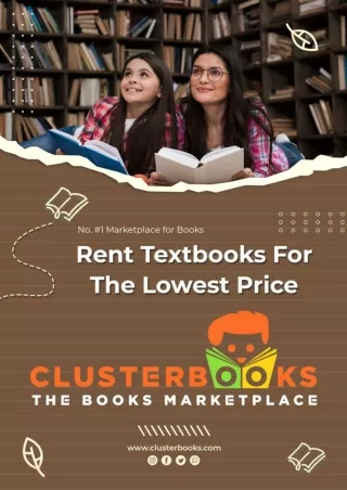 Rent Textbooks For The Lowest Price - ClusterBooks