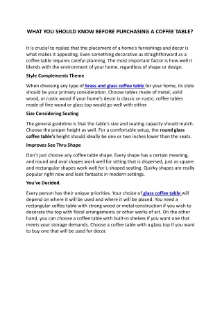 what you should know before purchasing a coffee