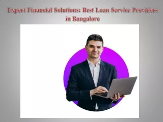 Expert Financial Solutions Best Loan Service Providers in Bangalore