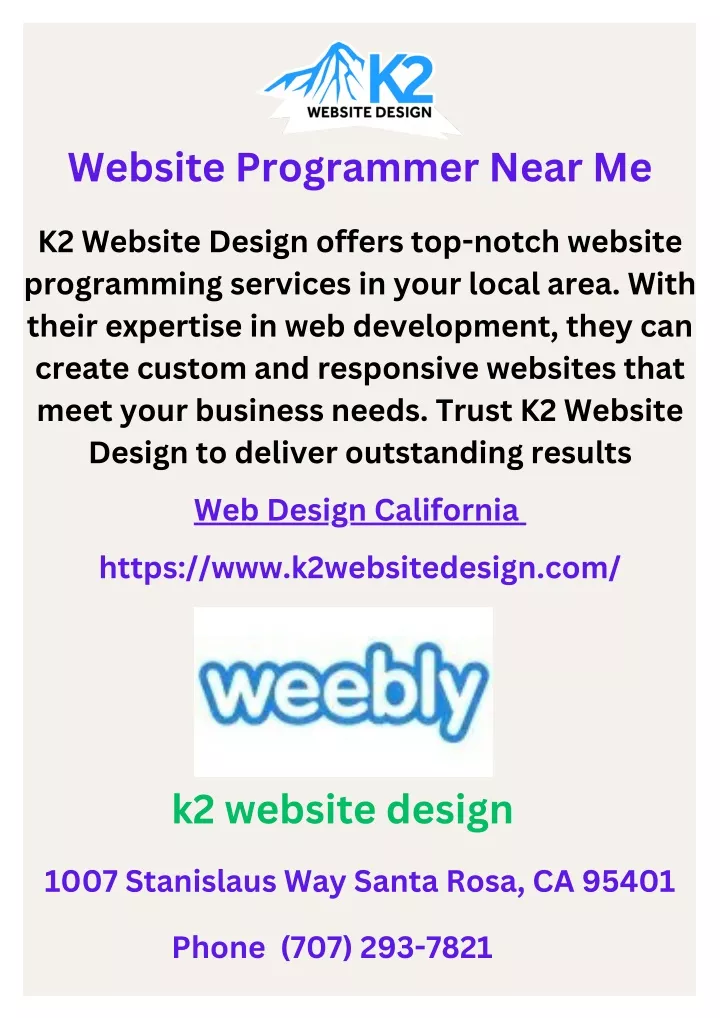 website programmer near me