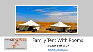 Family Tent With Rooms